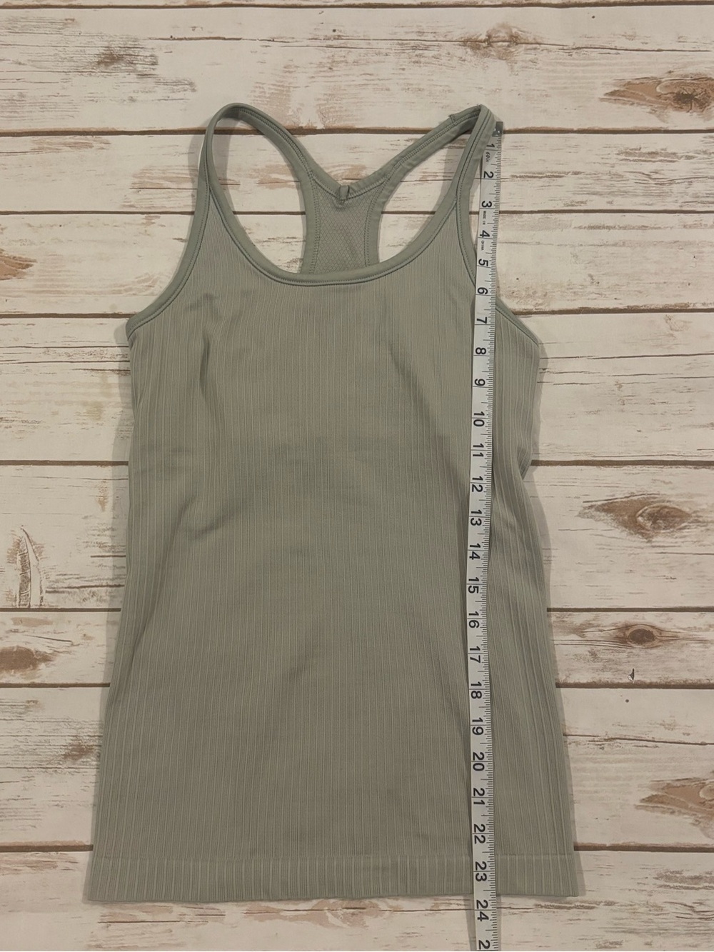Lululemon Ribbed Y Racer Back Tank Gray Size 6 - Picture 3 of 8